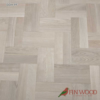 Diagonal double herringbone parquet fitting #CraftedForLife