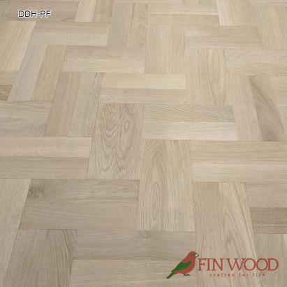 Diagonal double herringbone parquet fitting #CraftedForLife