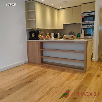 Kitchen table made from engineered oak boards - furniture elements #CraftedForLife