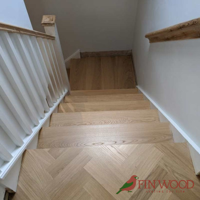 Stair Cladding - Modern look in London by Fin Wood #craftedForLife #CraftedForLife Stair Cladding - Modern look in London by Fin Wood #craftedForLife #CraftedForLife