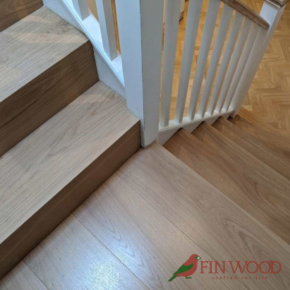 Stair Cladding - Modern look in London by Fin Wood #craftedForLife #CraftedForLife Stair Cladding - Modern look in London by Fin Wood #craftedForLife #CraftedForLife