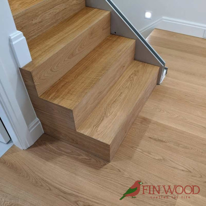 Stair Cladding - Modern look in London by Fin Wood #craftedForLife #CraftedForLife Stair Cladding - Modern look in London by Fin Wood #craftedForLife #CraftedForLife