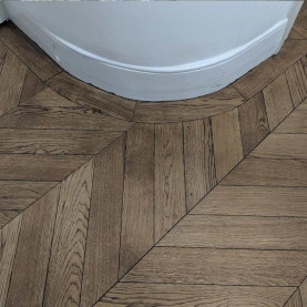 Parquet herringbone with curved borders by Fin Wood Ltd - London #CraftedForLife