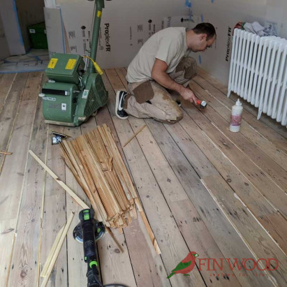 Original Pine Boards Restoration by Fon Wood Ltd London #CraftedForLife