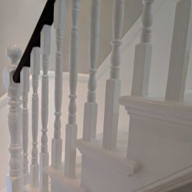 Victorian staircase restoration by Fin Wood Ltd #CraftedForLife #CraftedForLife