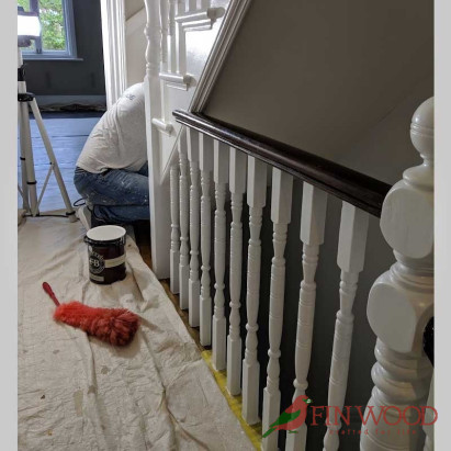 Victorian staircase restoration by Fin Wood Ltd #CraftedForLife #CraftedForLife