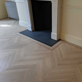 Chevron flooring London by Fin Wood Ltd #CraftedForLife #CraftedForLife