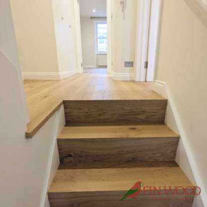 Stair Cladding - Modern look in London by Fin Wood #craftedForLife #CraftedForLife Stair Cladding - Modern look in London by Fin Wood #craftedForLife #CraftedForLife