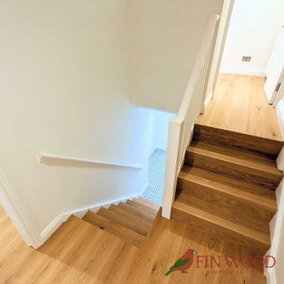 Stair Cladding - Modern look in London by Fin Wood #craftedForLife #CraftedForLife Stair Cladding - Modern look in London by Fin Wood #craftedForLife #CraftedForLife