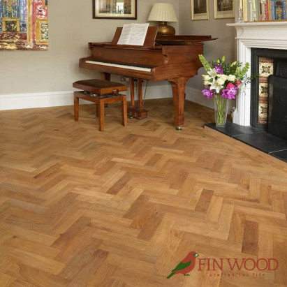 Oak Herringbone Aged Oiled Natural 15x70x280mm #CraftedForLife #CraftedForLife