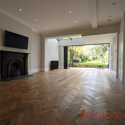 Herringbone parquet flooring London #CraftedForLife #CraftedForLife