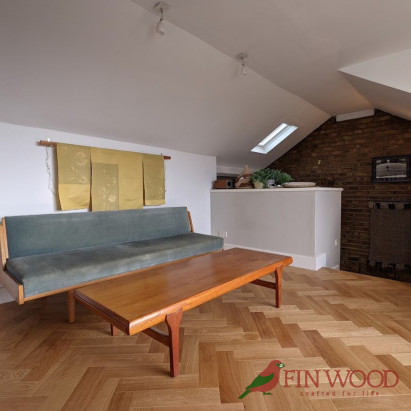 Oak Herringbone Premier Oiled Clear 15x100x400mm #CraftedForLife #CraftedForLife