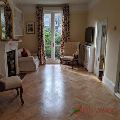 Oak Herringbone Premier Unsealed Natural 19x70x280mm #CraftedForLife #CraftedForLife