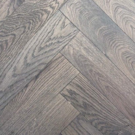 Oak Herringbone Brushed Natural Oiled Slate 15x100x400mm #CraftedForLife