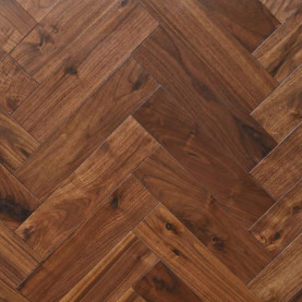 Walnut Herringbone Natural Oiled Clear 15x70x280mm #CraftedForLife