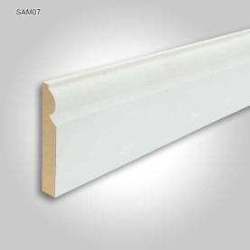 MDF Torus skirting white primed 119mm #CraftedForLife