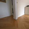 Parquet Herringbone wood flooring with border