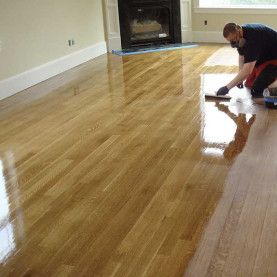 Hardwood floor sanding and lacquer #CraftedForLife