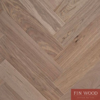 Oak Herringbone Natural Lacquered Coastal Grey 15x120x600mm #CraftedForLife