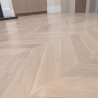 Oak Chevron Natural Lacquered Silver White 15x90x450mm #CraftedForLife