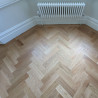 Parquet Herringbone wood flooring with border #CraftedForLife