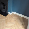 Oak Herringbone Natural Lacquered Coastal Grey 15x100x400mm #CraftedForLife