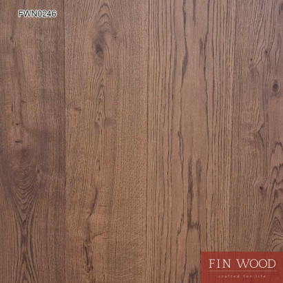 Oak Board Rustic Lacquered Peaty Brown 20x240mm #CraftedForLife
