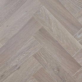 Oak Herringbone Natural Lacquered Silver White 15x100x400mm #CraftedForLife