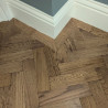 Parquet Herringbone wood flooring with border #CraftedForLife