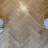 Parquet Herringbone wood flooring with border #CraftedForLife