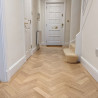 Parquet Herringbone wood flooring with border #CraftedForLife