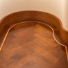 Parquet herringbone with curved borders