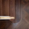 Parquet herringbone with curved borders #CraftedForLife