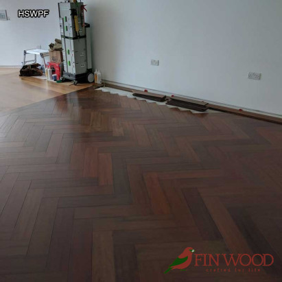 Herringbone solid wood parquet flooring - Parquet Floor #CraftedForLife