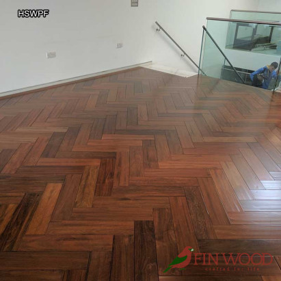 Herringbone solid wood parquet flooring - Parquet Floor #CraftedForLife