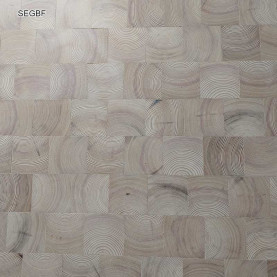 Square blocks end grain flooring #CraftedForLife
