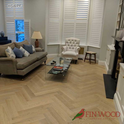 Herringbone parquet flooring by Fin Wood Ltd. London #CraftedForLife #CraftedForLife
