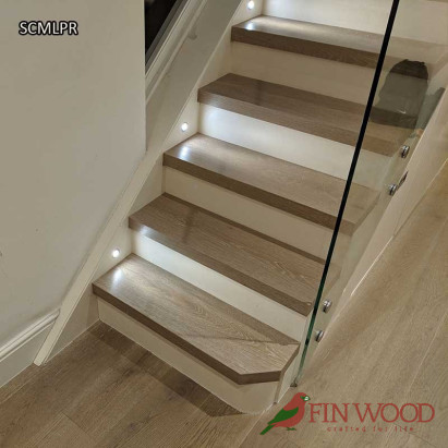 Stair Cladding - Modern look with painted risers by Fin Wood Ltd. London #CraftedForLife #CraftedForLife Stair Cladding - Modern look with painted risers by Fin Wood Ltd. London #CraftedForLife #CraftedForLife