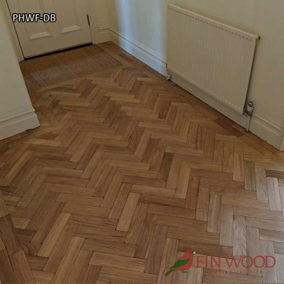 Parquet Herringbone wood flooring with double border by Fin Wood Ltd London #CraftedForLife #CraftedForLife