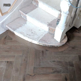 Parquet herringbone with curved borders by Fin Wood Ltd - London #CraftedForLife