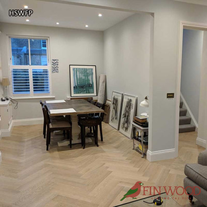 Herringbone parquet flooring by Fin Wood Ltd. London #CraftedForLife London #CraftedForLife
