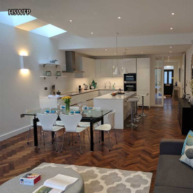 Herringbone parquet flooring by Fin Wood Ltd. London #CraftedForLife #CraftedForLife