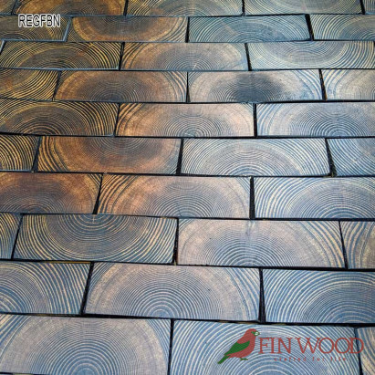 End Grain - Rectangular end grain flooring fitting hand bevelled natural #CraftedForLife End Grain - Rectangular end grain flooring fitting hand bevelled natural #CraftedForLife
