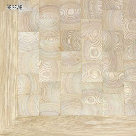 End Grain - Square end grain flooring fitting premier with border #CraftedForLife
