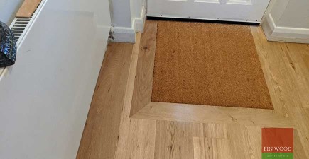 New engineered oak floor made to seamlessly match old refurbished boards #CraftedForLife
