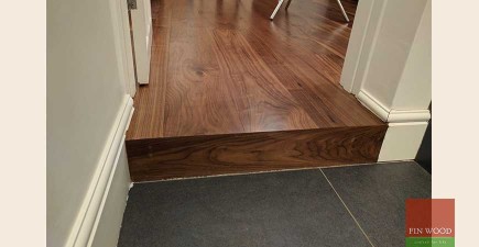 Wide Walnut engineered boards installation and oil finishing in KT1 Kingston upon Thames #CraftedForLife
